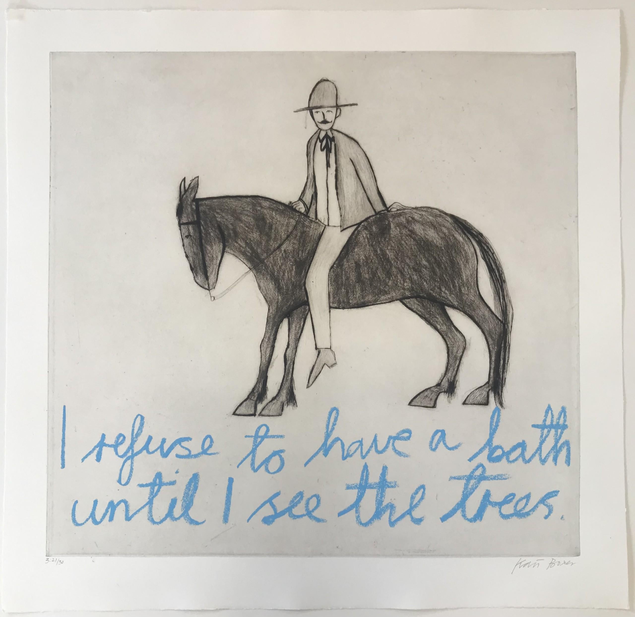 I Refuse To Have A Bath Until I See The Trees, original, contemporary art For Sale 2