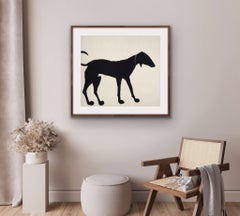 Black Dog, original print, Kate Boxer