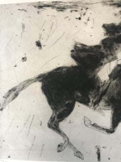 Dick Turpin leaving for York, Kate Boxer, limited edition print, portrait