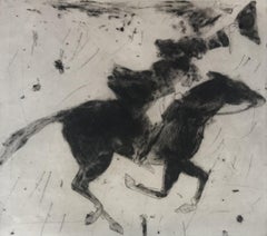 Dick Turpin leaving for York, Kate Boxer, limited edition print, portrait