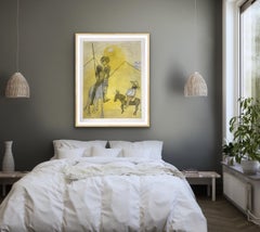 Don Quijote y Sancho Panza, impresión original, Kate Boxer