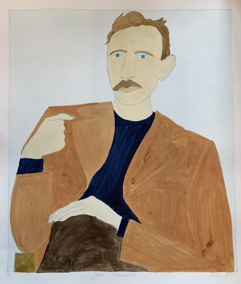 A still-life portrait of writer, John Steinbeck.

In this contemporary artwork of John Steinbeck, Kate Boxer pays homage to the Nobel Prize winning author.

All kate boxer artworks are signed by the artist 

ADDITIONAL INFORMATION:

Drypoint on