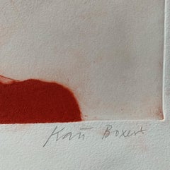 Red Wolf, original print, Kate Boxer