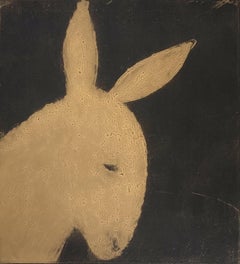 Donkey, Druck in limitierter Auflage, Tierdruck, Esel, Cartoon-Stil Kunst