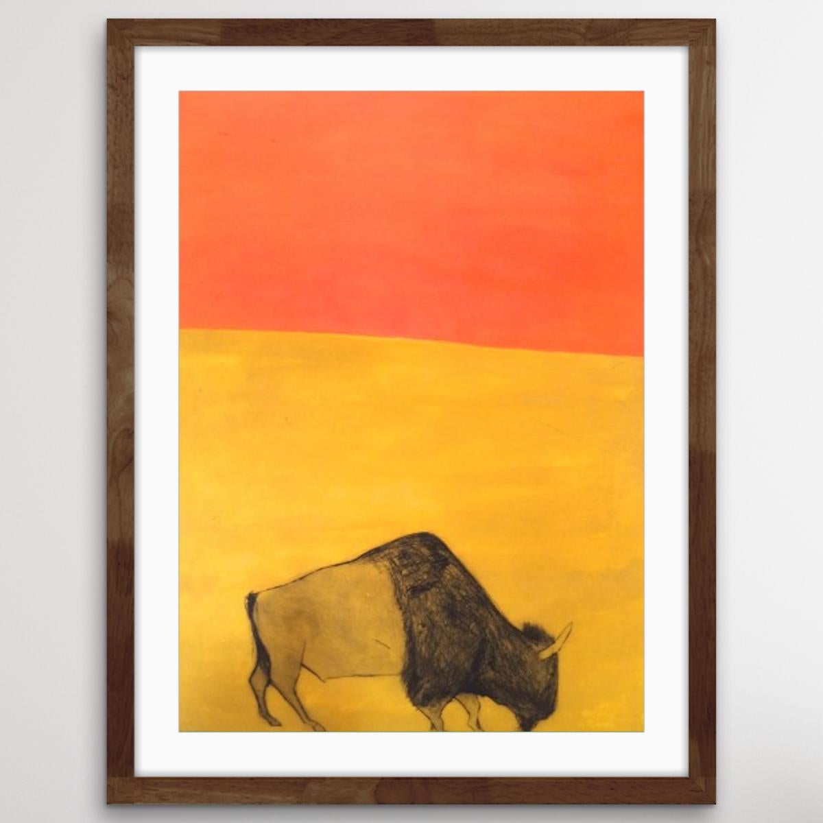 I feel like an African Prince, limited edition print, bison print 2