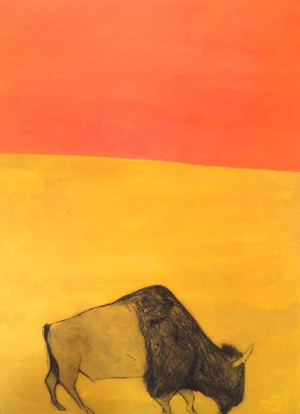 I feel like an African Prince (Orange and Yellow Ochre Bison) 1