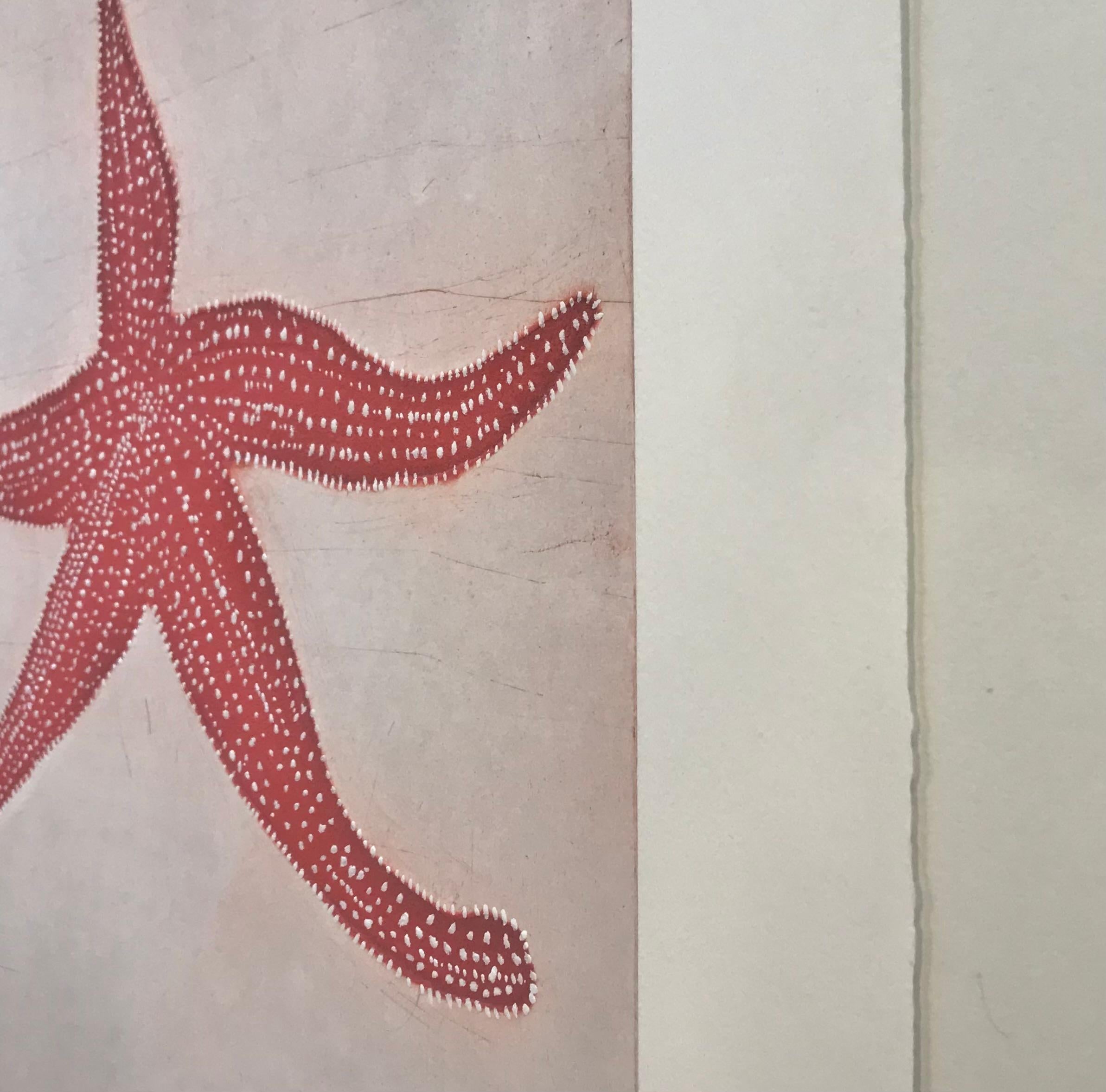 Starfish, Coastal Art, Beach House Art, Contemporary Animal Art Print 1