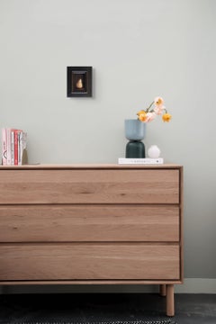 "Birne II" Original Kunstwerk, 24kt Gold auf Museumsglas