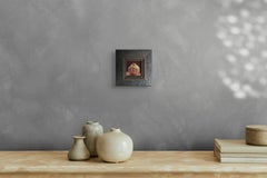 "Pomegranate" Original Artwork, 24kt Gold on Museum Glass