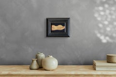 "Liegender Akt" Original Kunstwerk, 24kt Gold auf Museumsglas