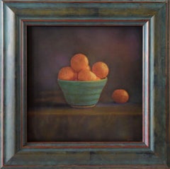 Mandarines in Blue Vase