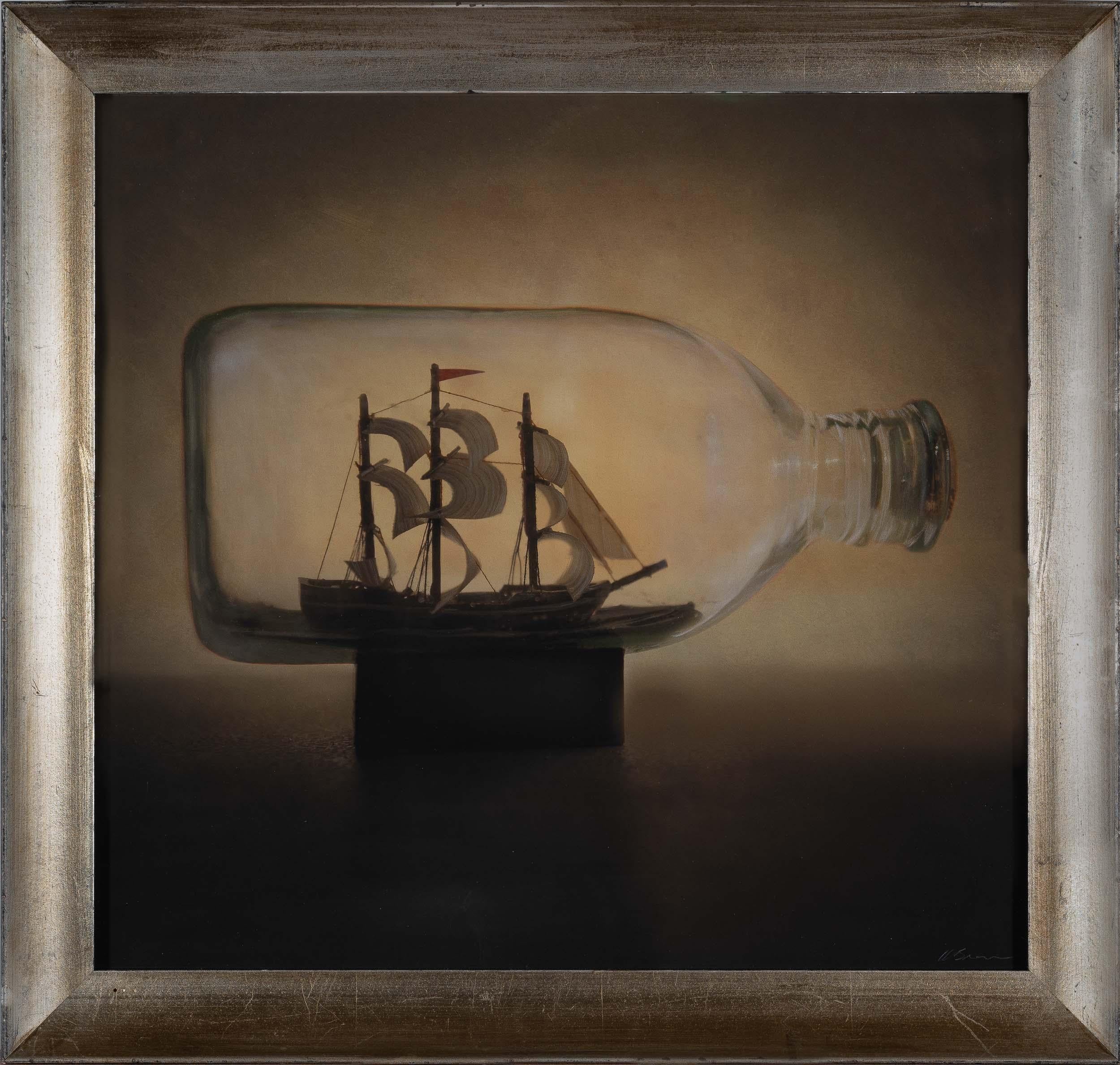 Kate Breakey Still-Life Photograph - Ship in Bottle