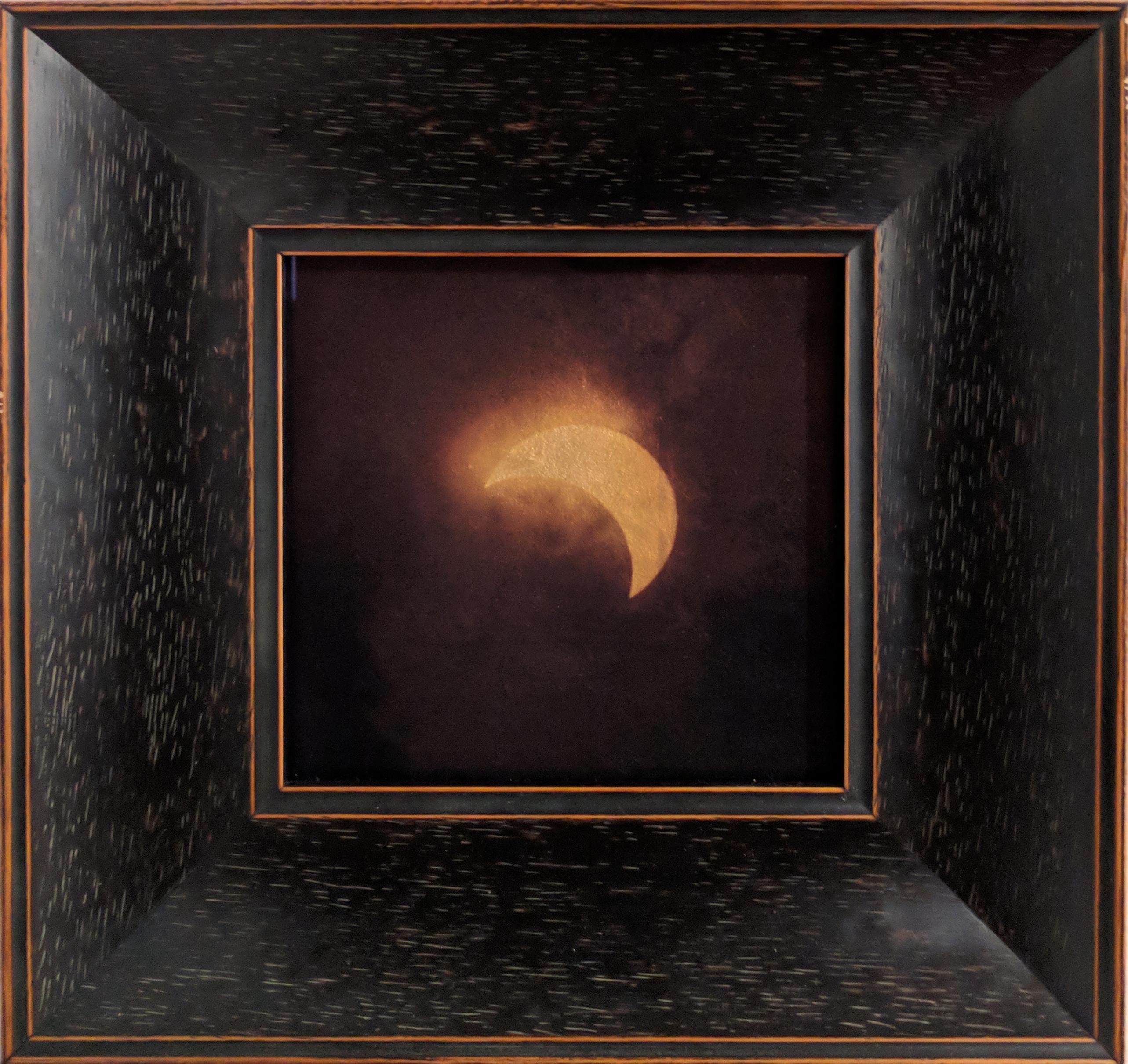 Kate Breakey Color Photograph - Solar Eclipse, 3rd contact, Nebraska, August 21 [Ref. #13]