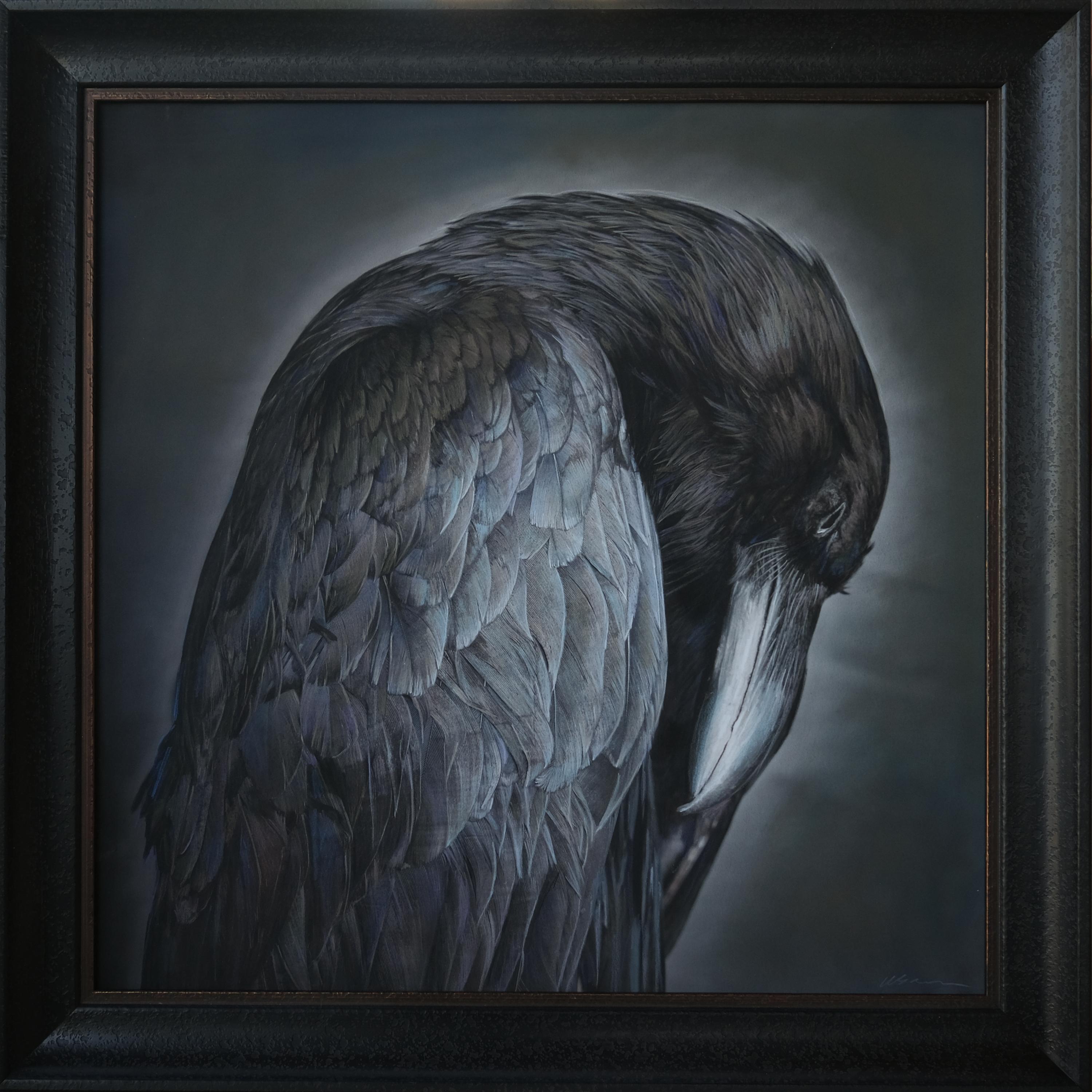 "Portrait of a Raven #10/20" (2024) By Kate Breakey, Limited Edition Print