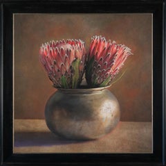 „Two Protea“ (2024) von Kate Breakey, Archivalischer Pigmentdruck