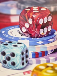 Casino Gala Series: Photorealist Oil Painting on Board, Unframed