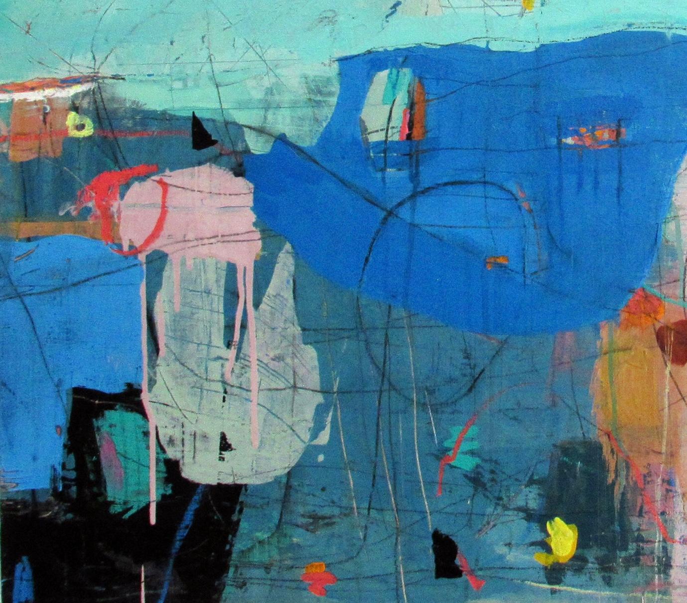 “JUST A PERFECT DAY” 2024 Colorful Whimsical Surrealist Painting - Female Artist 3