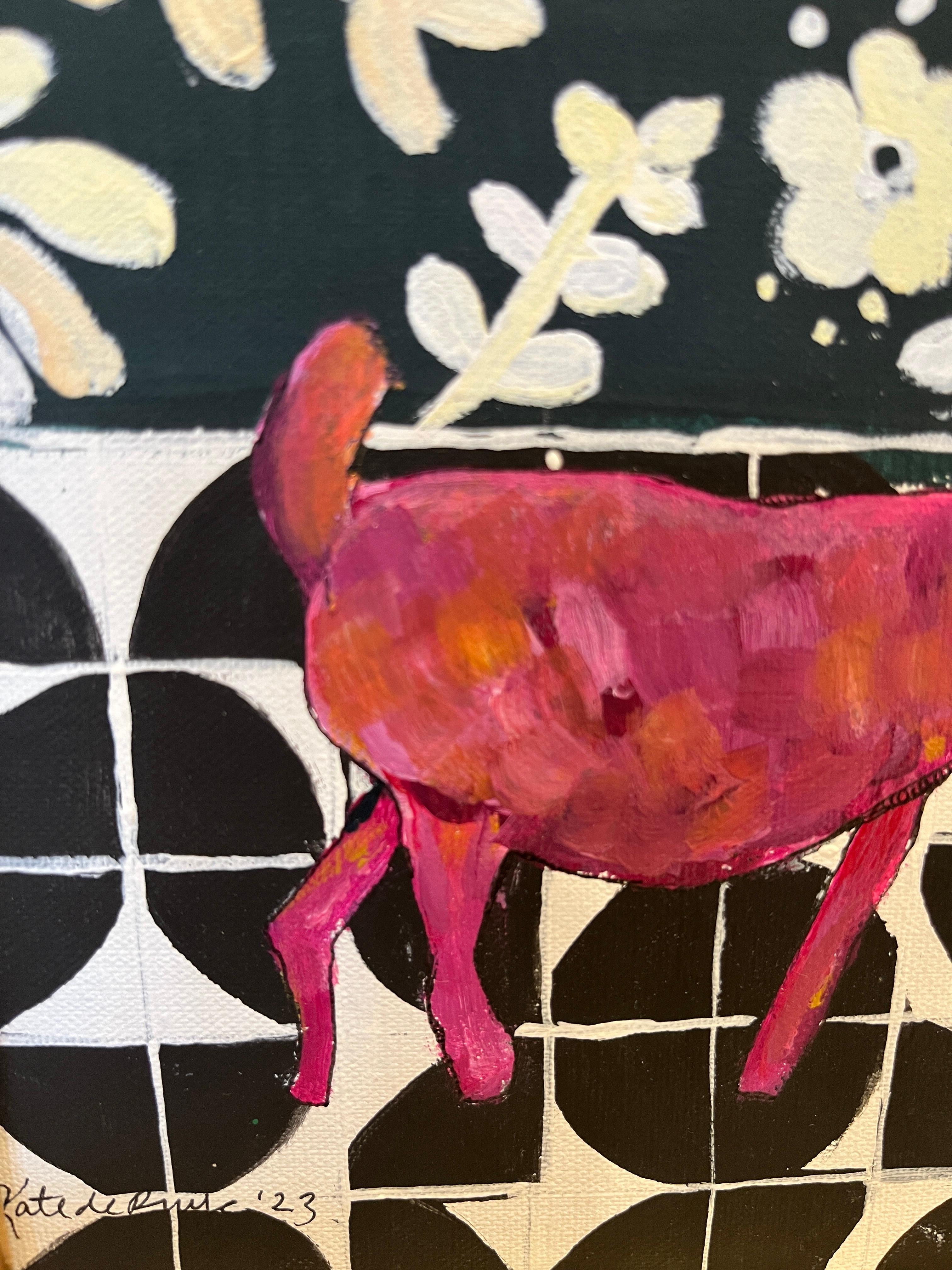 Patrona de las Cabras - Folk Art Painting by Kate de Ruiz