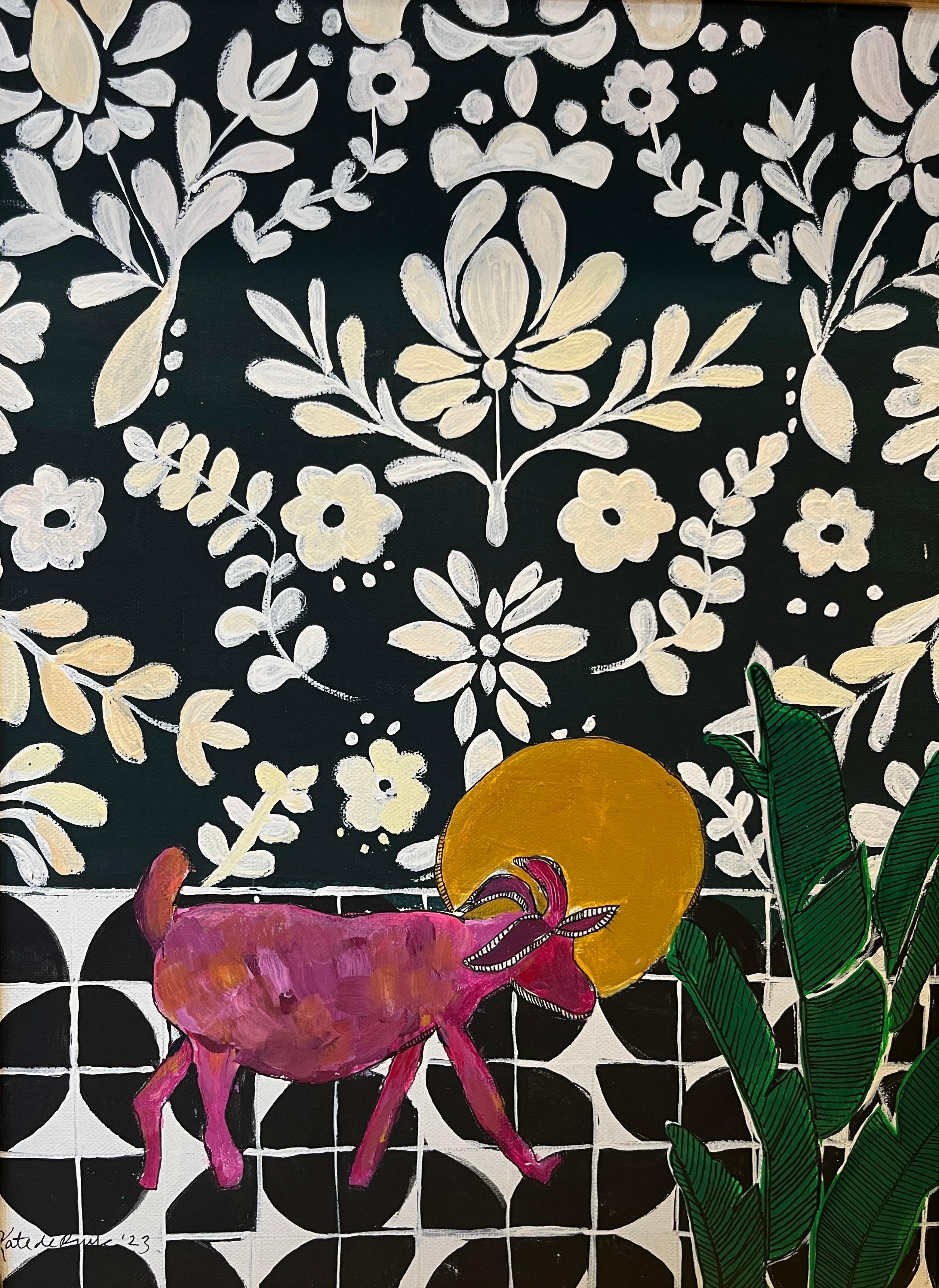 Kate de Ruiz Abstract Painting – Patrona de las Cabras