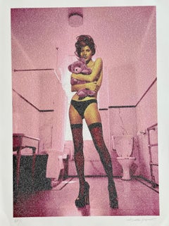 "Kate Moss (DD pink)" Photography print 25.5 × 19 in Ed. AP/15 by Kate Garner