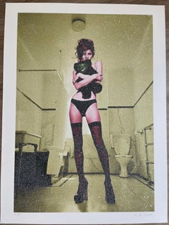 "Kate Moss (DD yellow)" Photography print 25.5 × 19 in Ed. 9/15 by Kate Garner