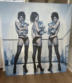 "Kate Moss Nr. 15" Photography 58 × 53 1/2 in Edition 1/1 by Kate Garner