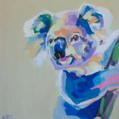 Psst, Koala, Painting, Acrylic on Canvas