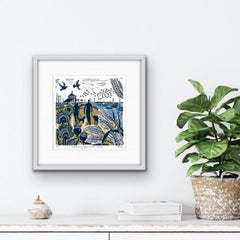 Kate Heiss, Walking the Coast Path, Impression de paysage à tirage limité abordable