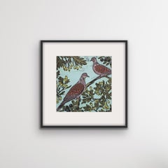 Twoturtle Doves, Kate Heiss, Contemporary art, Animal and Wildlife art