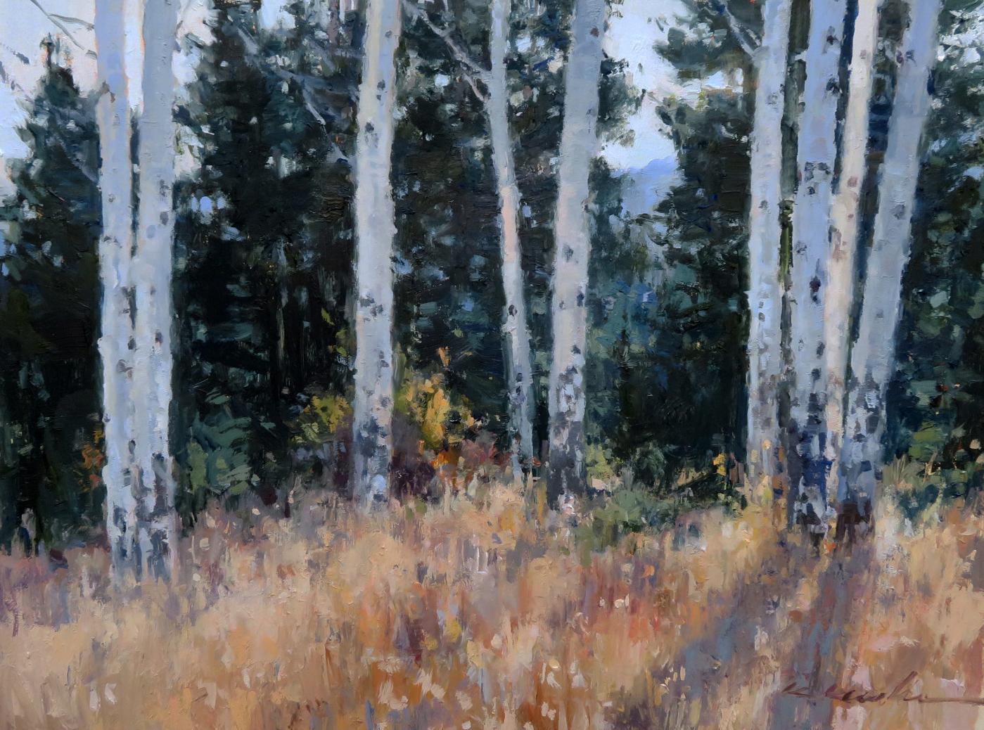 Staccato d'autunno - Painting Impressionismo di Kate Kiesler
