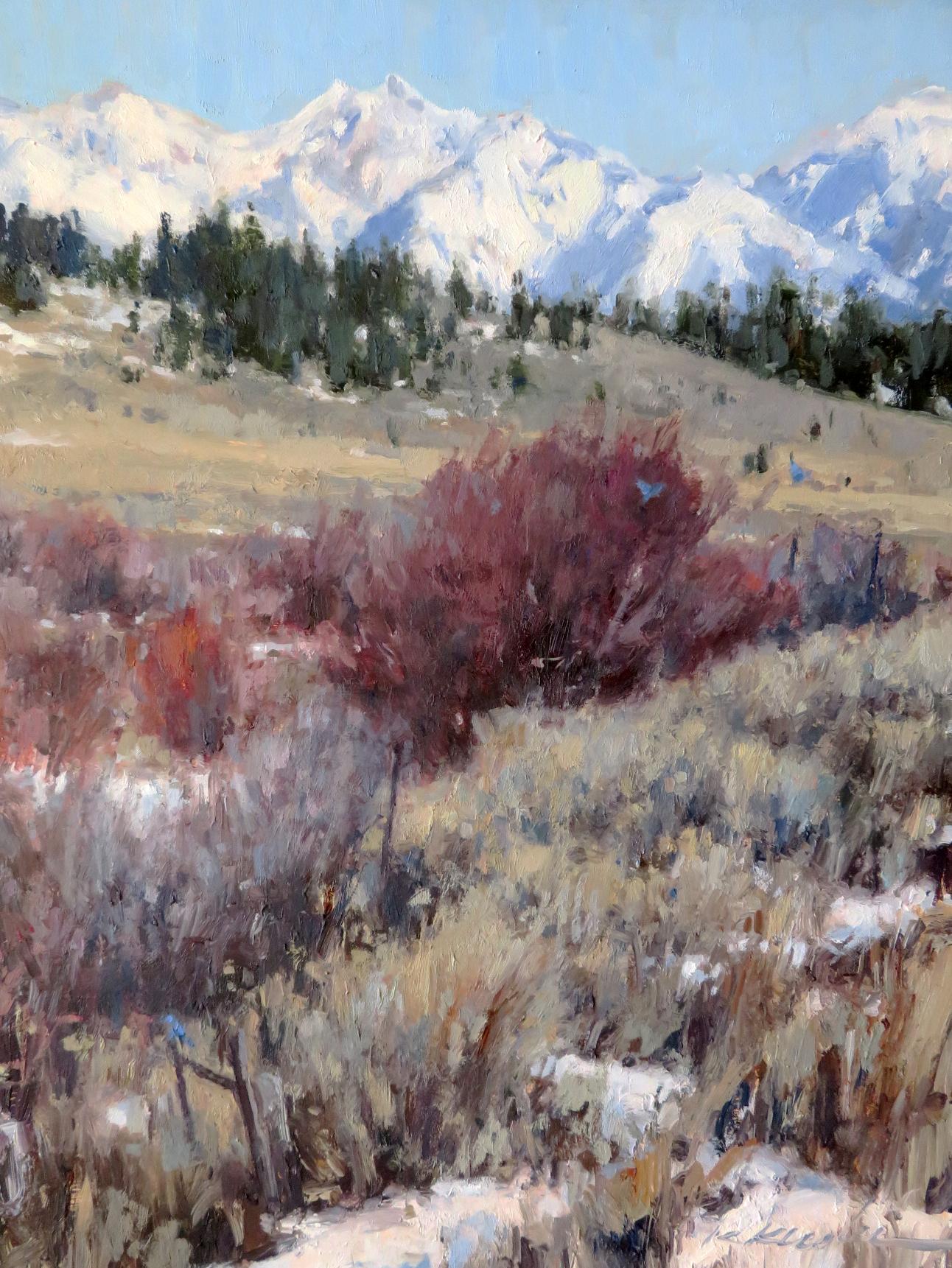 Bluebird Country - Impressionist Painting by Kate Kiesler