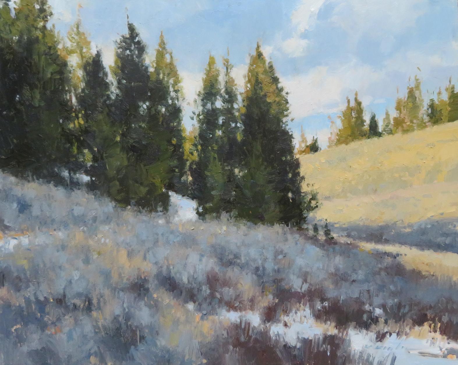 Lowering Light - Impressionist Painting by Kate Kiesler