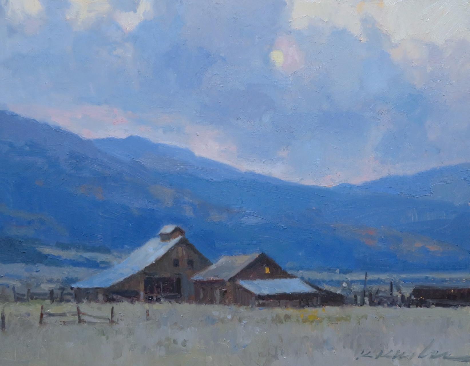 Der Rand des Abends – Painting von Kate Kiesler