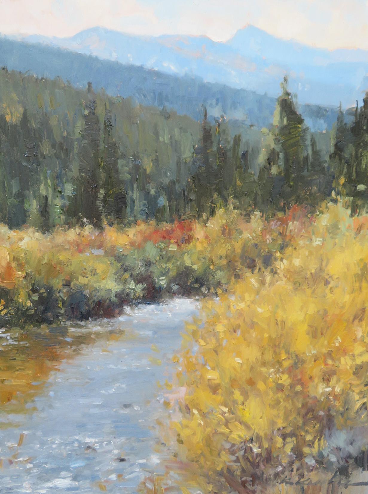 The Glint of Gold - Impressionist Painting by Kate Kiesler