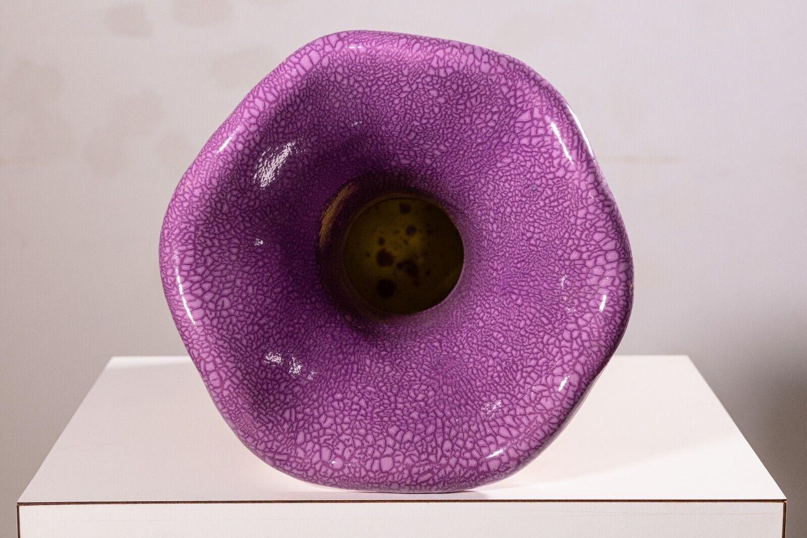 Kate Malone Orange and Purple Abstract Ceramic Vase 2