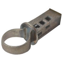 KATE MC KINNON skyscraper fine silver ring, truly stunning piece of art to wear