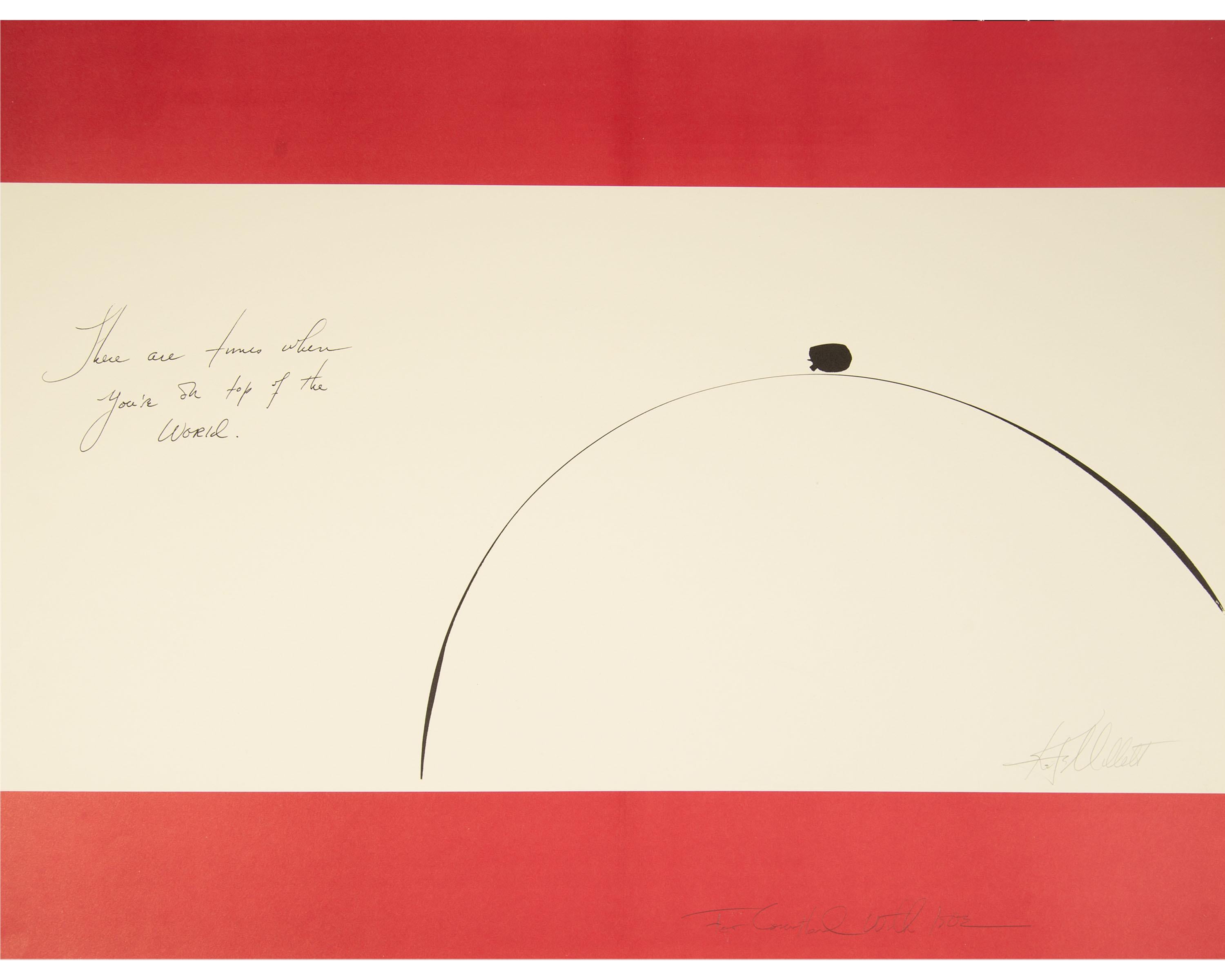 Kate Millett, signierte abstrakte Lithographie „ There are times“ (Moderne) im Angebot