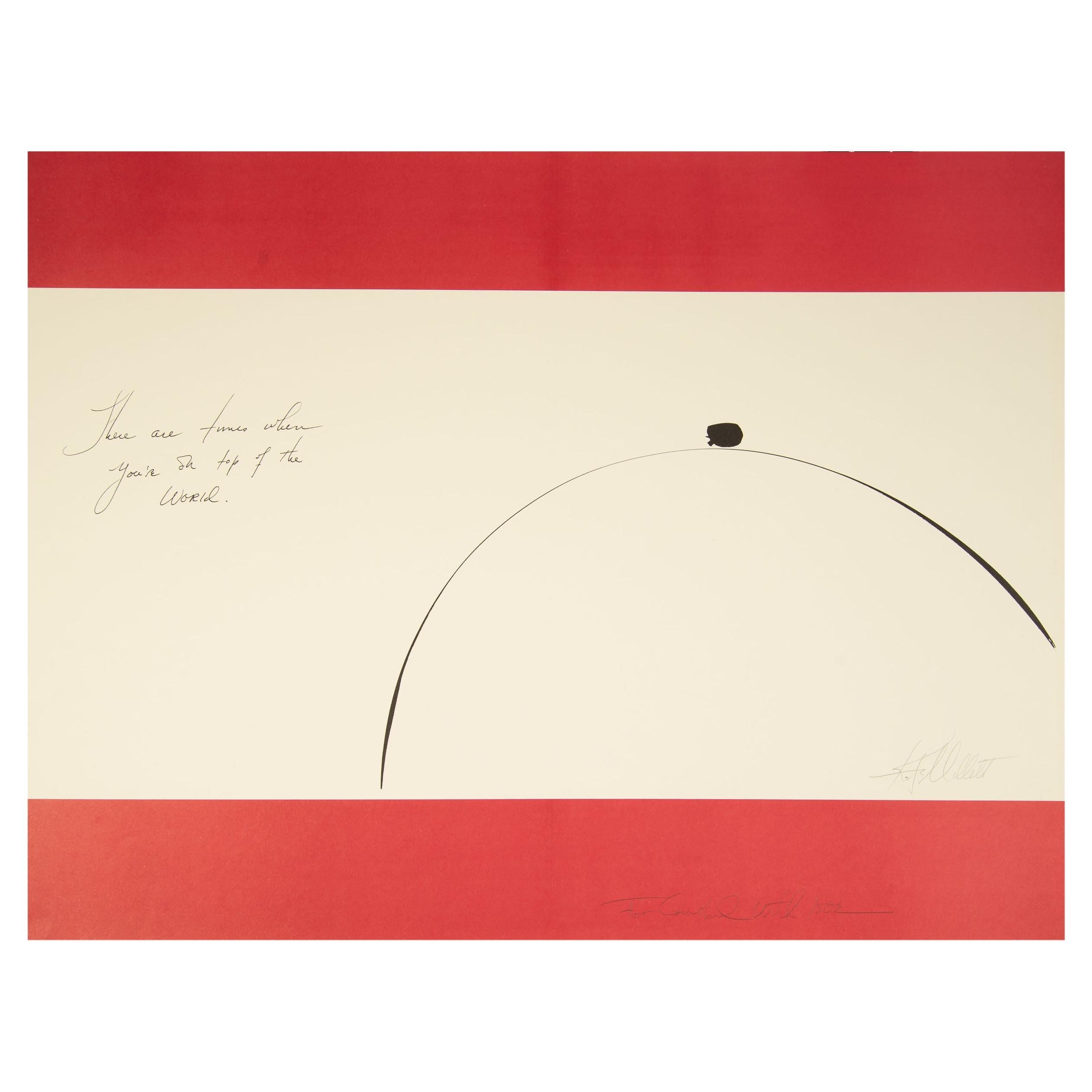 Kate Millett, signierte abstrakte Lithographie „ There are times“ im Angebot