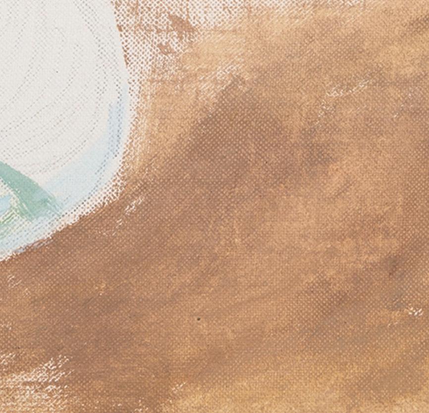 Manojo de Cornualles - Kate Nicholson Naturaleza muerta floral Pintura al óleo, Neutro + Blanco en venta 8