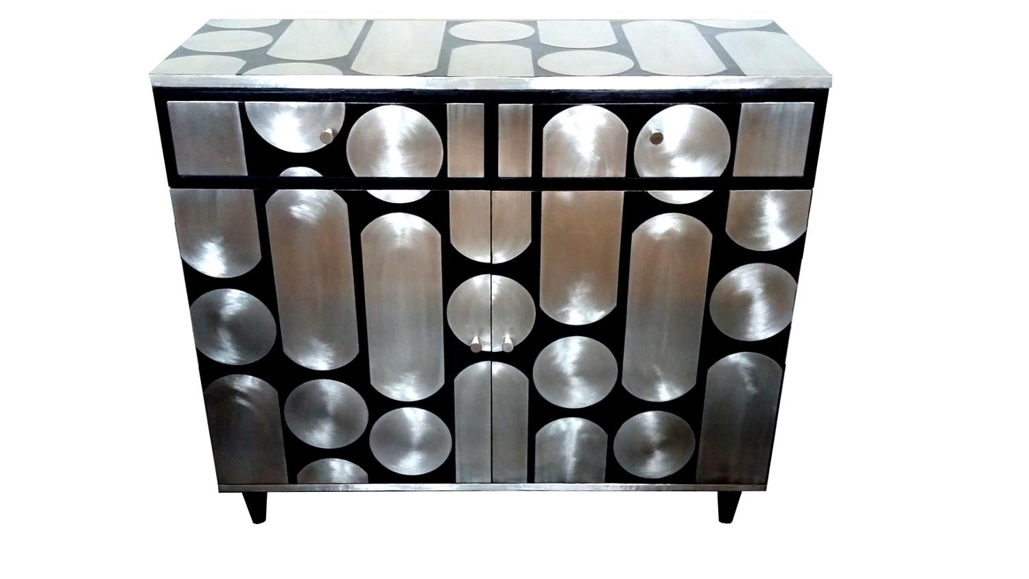 Hand-Crafted Kate Noakes 'Button-up' Sideboard Credenza For Sale