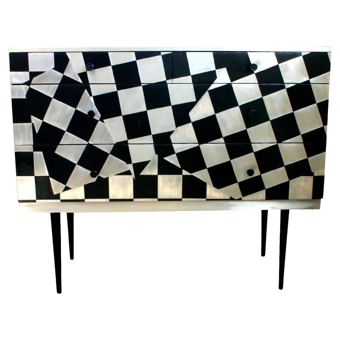 Kate Noakes 'Checkometry'  Chest of Drawers For Sale