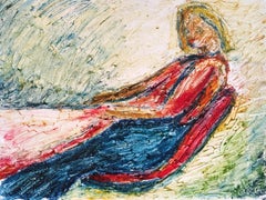 Taking a Moment, British Impressionist Oil Painting, Signed