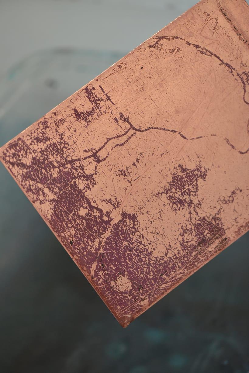Placa Kate, esmalte al fuego sobre cobre Esmaltado en venta
