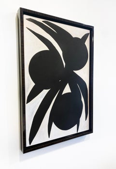 Botanical-Tinte-, Acryl- und Aquarellgemälde von Kate Roebuck „Palmballz Four“