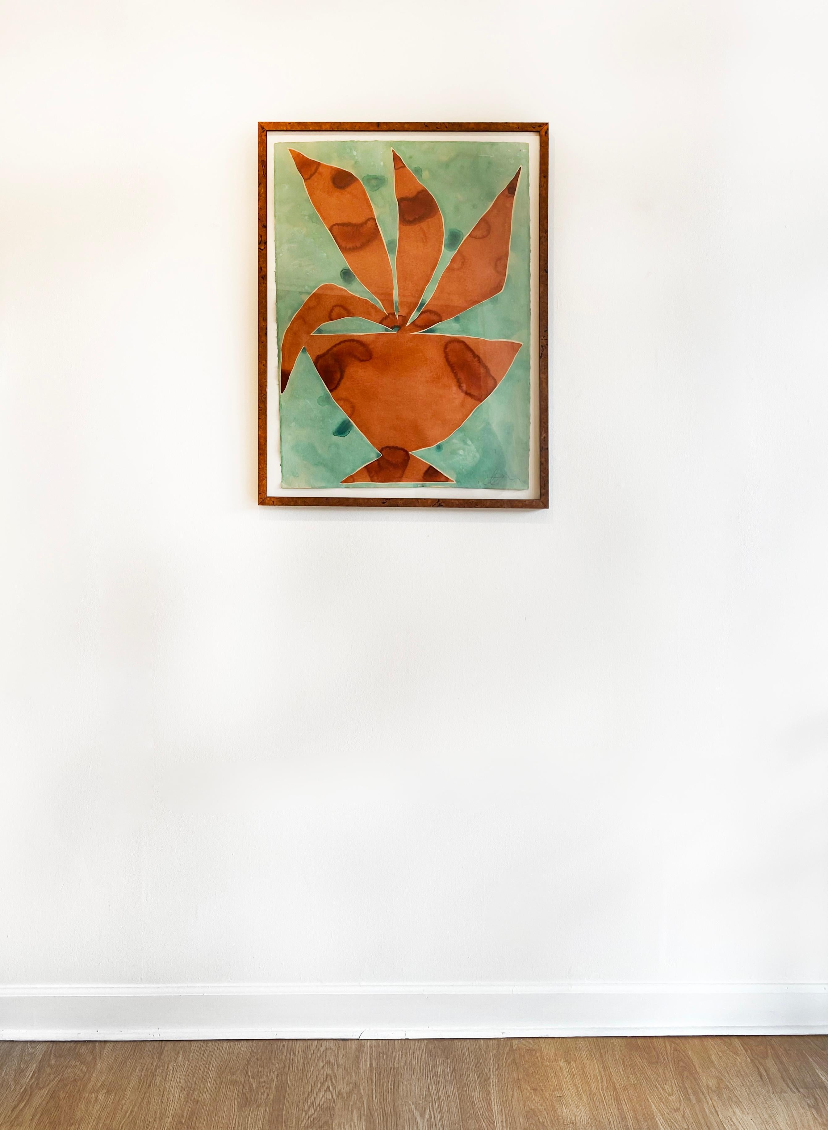 botanische Tinte und Aquarellmalerei von Kate Roebuck „Jungalow“ im Angebot 4
