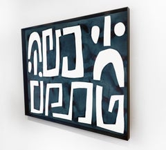 Tinte und Aquarellgemälde von Kate Roebuck „Griechischer Schlüssel“