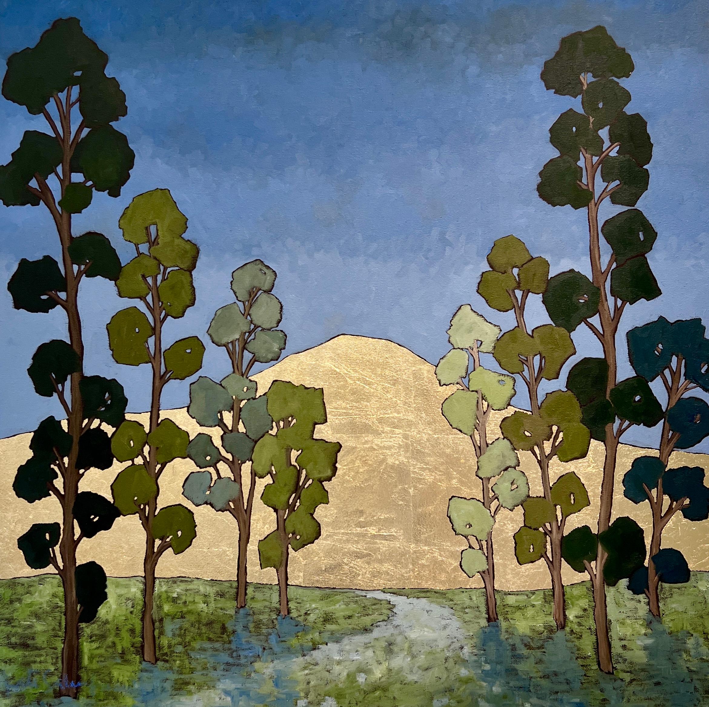 Carneros Bound 5045 – Mixed Media Art von Kate Salenfriend