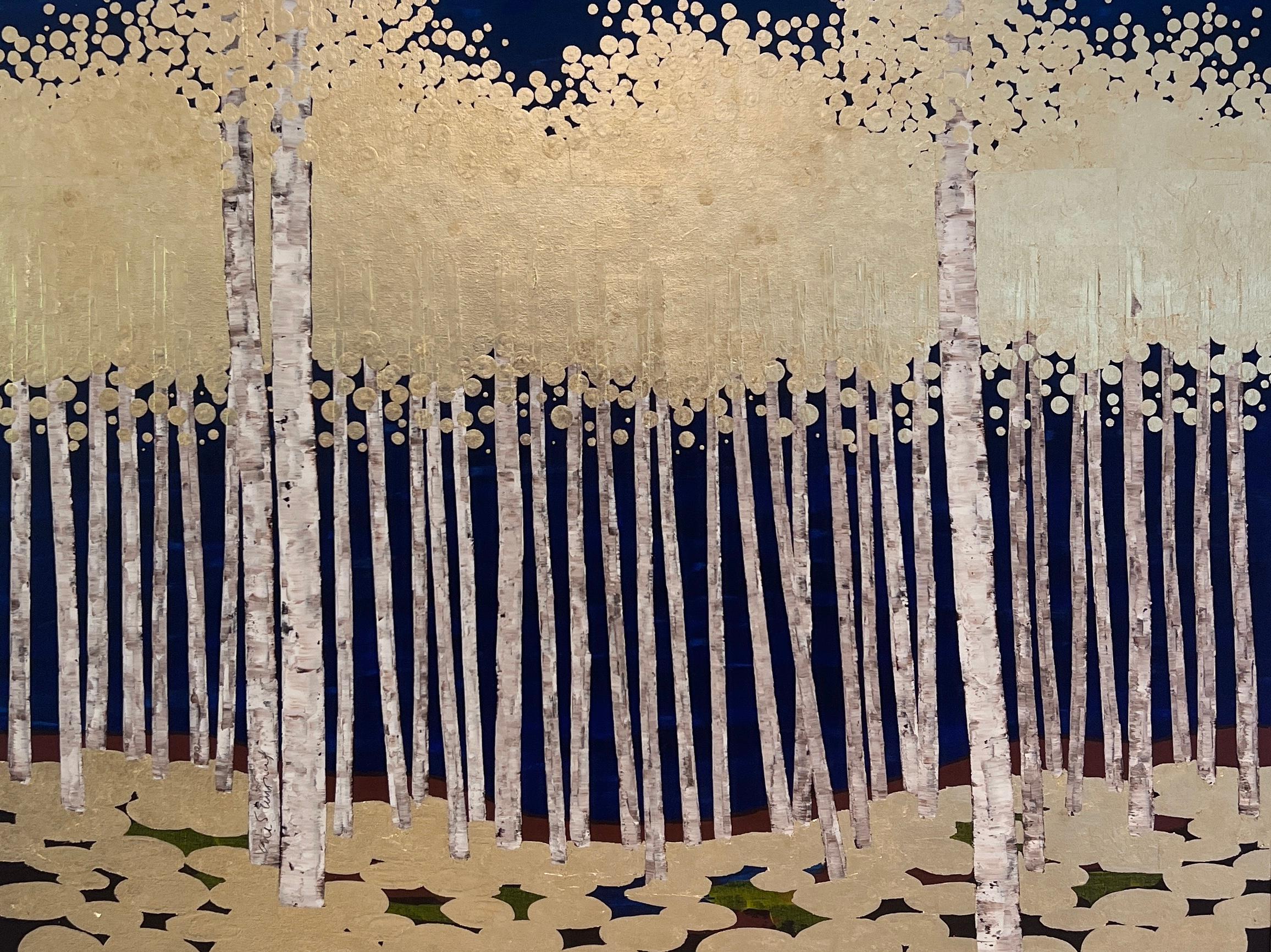 Night Light 2 5042 - Mixed Media Art by Kate Salenfriend