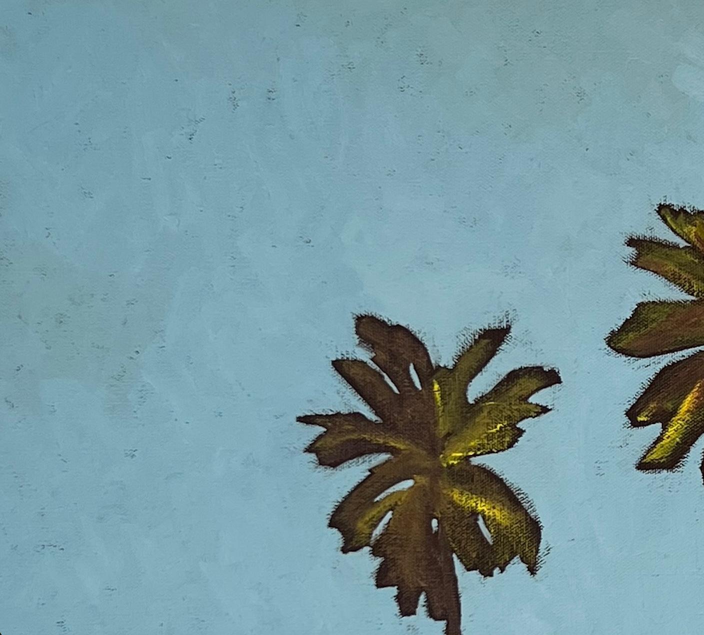 Tre Palme III 4974 - Painting di Kate Salenfriend