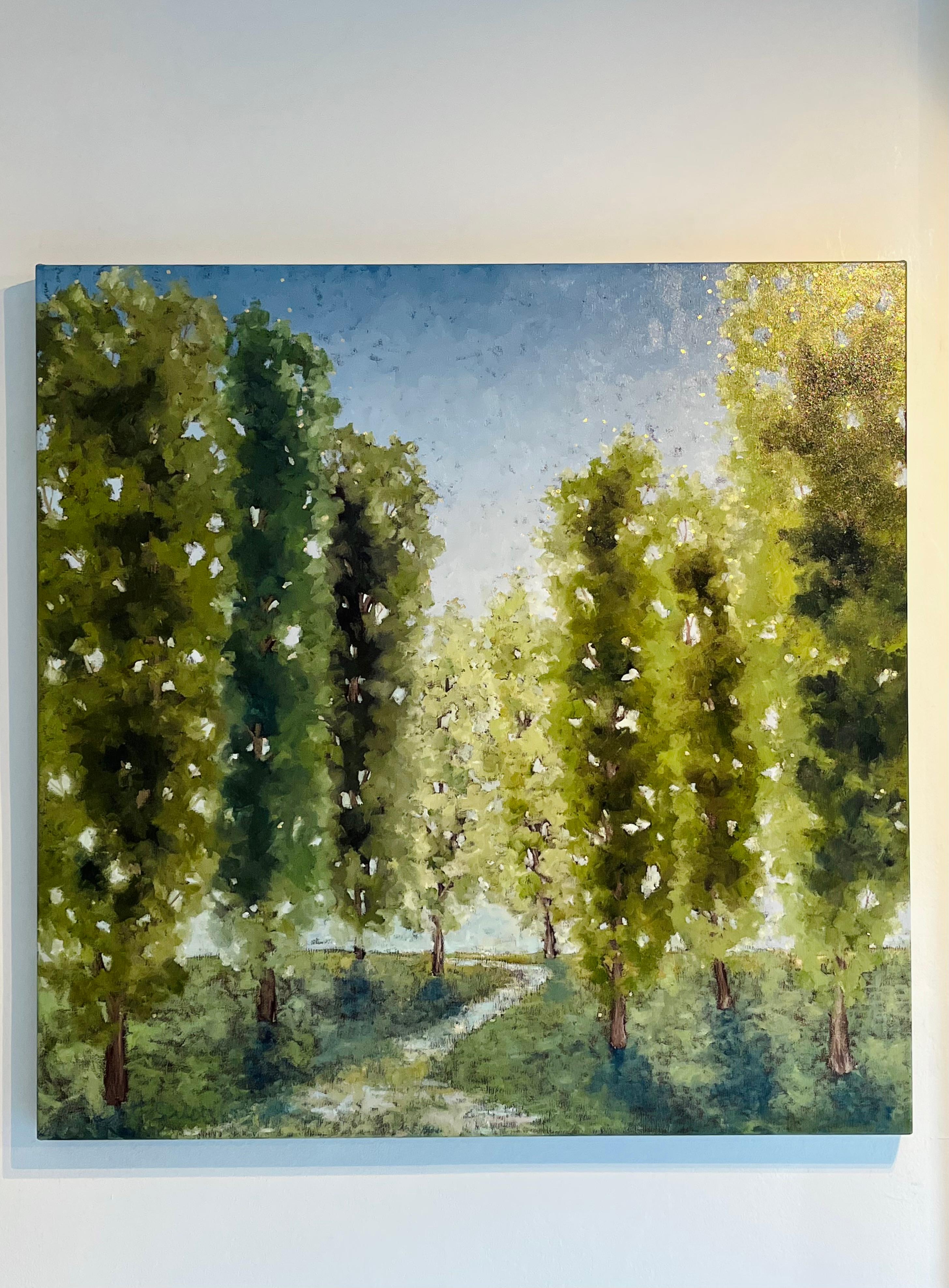 Always in my Dream-original abstract landscape oil painting- modern Artwork - Painting di Kate Salenfriend